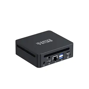 SKULLSAINTS CoreX Mini PC Powered by Ryzen Series, Triple Display Support, Wi-Fi 6E, Bluetooth 5.3, Compact Design, Metal Body (Ryzen 9 5900HX, 32GB DDR4 + 1TB M.2 NVME, Win 11 Pro, Black)