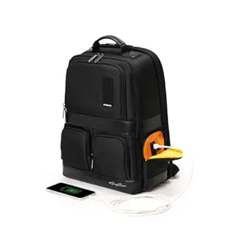 The Terra Work Backpack 25L Premium Nylon 16 Unisex Laptop Backpack (Black)