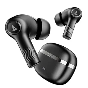 boAt Nirvana Ion, 120HRS Battery, Crystal Bionic Sound w/Dual EQ Modes, 4Mics ENx, App Support, Low Latency, IPX4, v5.2 Bluetooth Earbuds (Charcoal Black)