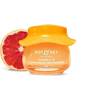 Dot & Key Vitamin C + E Sorbet Super Bright Moisturizer For Face | Vitamin C Face Moisturizer|Reduces Skin Dullness|Oil Free & Lightweight | For All Skin Types | 60Ml