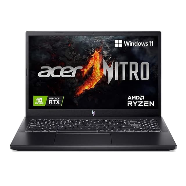 Acer Nitro V 15, AMD Ryzen 5 6600H Hexa-core Processor, NVIDIA GeForce RTX 4050 6GB GDDR6, 16 GB, 512 GB, Full HD IPS, 15.6" (39.62 cm), 165 Hz, Windows 11 Home, Obsidian Black, 2.1 kg, ANV15-41 Gaming Laptop